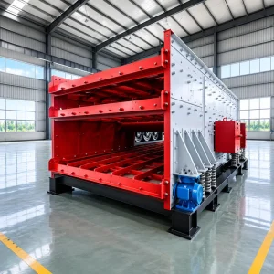 Vibrating Screen 3TX3080 Three Shaft Horizontal Elliptical 280-650t/h Three Deck Aggregate Screening Machine for Sand Crushing