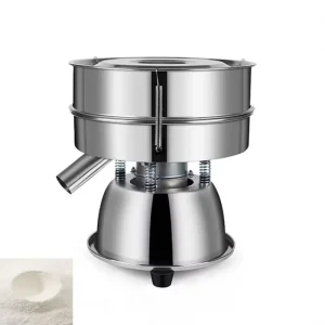 Vibrating Screen Electric Sieve for Powder Particles Stainless Steel Food Powder Sieve Machine