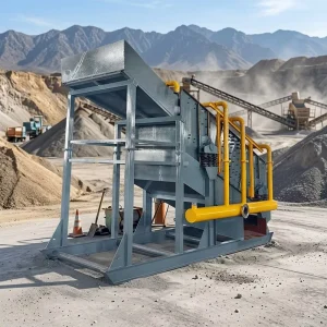 Vibrating Screen Gold Washing Machine 40-80tph Capacity 380V Motor for Mineral Processing Alluvial Gold Screening