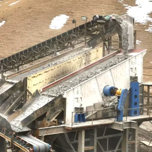 Vibrating Screen Mine Screening Three Shaft Horizontal Vibrating Screen