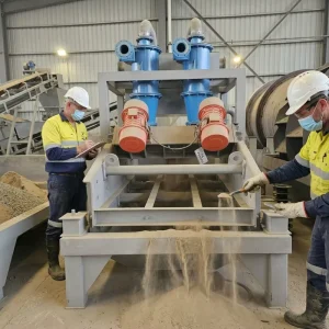 Vibrating Screen and Vibrating Conveyor with Motor and Engine 380V Fine Sand Recovery Equipment