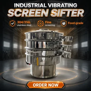 Vibrating Screen for High Precision Screening of Fine Powder Particles and Particle Separation