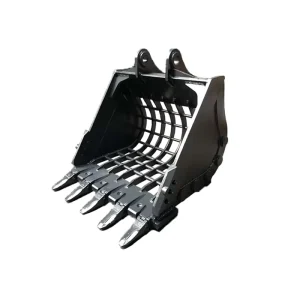 Vibrating Skeleton Sieve Bucket High Productivity Excavator Attachment for Soft Rock Screening Works