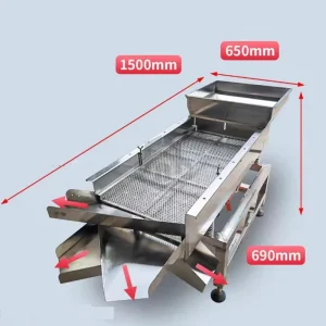 Vibration Screen Electric Stainless Steel Metallurgical Materials Screening Machine 0.3kW 1.5-20mm Sieve Size 30kg Mainland