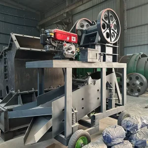 Vietnam 60-10T/h Mobile Crusher for Limestone Granite Basalt Riverstone Andesite Iron Ore Ballast Concrete Quartz Barite