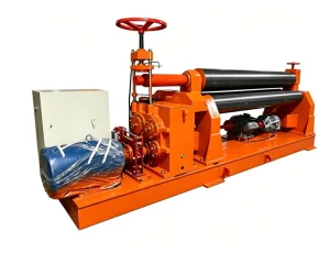 W11 6×2000 Mechanical Symmetrical 3 Roller Plate Rolling Machine Sheet Metal Bending Equipment