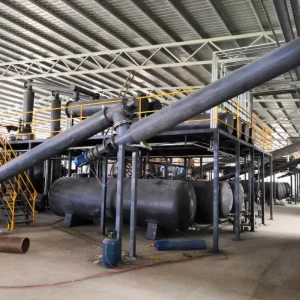 Waste Tire Waste Plastic Industrial Residue Pyrolysis to Fuel Oil Carbon Black Pyrolysis Machine