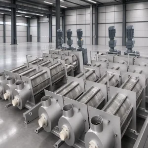 Water Treatment Machinery Oily Sludge Dewatering Screw Press Dehydrator for Kitchen Waste and Grease Trap Cleaning