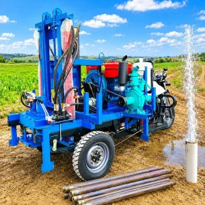 Water Well Drilling Rig 200M Depth Portable Water Borehole Drilling Machine