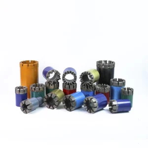 Wave Shaped Cutting Surface NQ NTW HQ 75mm 76mm 96mm 102mm Diamond Core Drill Bit for Stone Mining