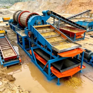 Wear Resistant Fiberglass Shaker Gravity Separation Equipment for Tungsten Tin Gold Double Deck Gold Shaking Table