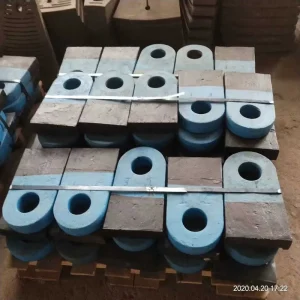 Wear Resistant High Chromium Alloy Cast Hammer Head Spare Parts for Mining Impact Stone Crusher