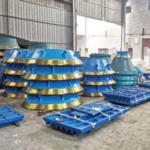 Wear Resistant High Manganese Steel Casting Cone Crusher Spare Parts 7ft Mantle and Concave