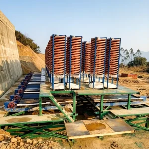 Wear resistant Fiberglass Reinforced Spiral Chute for Gold Mining Equipment in Shicheng Jiangxi