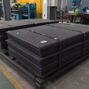 Weave Manganese Steel Mesh Metal Net for Mining Machinery Components Crushers Construction Screens Ordinary Woven Steel