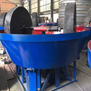 Wet Pan Mill with AC Motor High Quality Engine & Bearing Simple Operation Energy Saving Gold Grinding