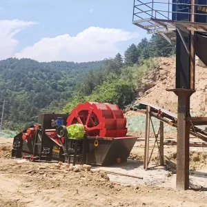 Wheel Bucket Sand Washing Machine with Pump Efficient Mining Equipment for Gold Ore Cleaning 20 180T H Capacity