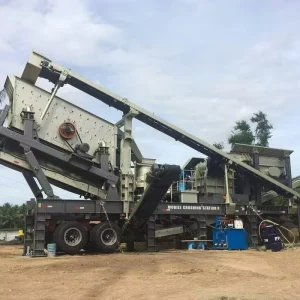 Wheel Mobile Stone Crusher 80-360tph for Hard Stones