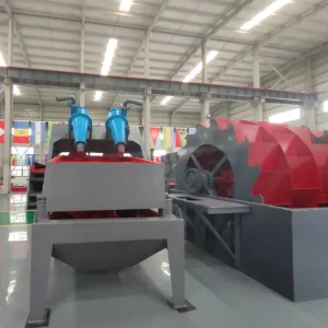 Wheel Sand Washer 10mm Feed 20 300TPH River Quartz Granite Sand Cleaning Machine High Efficiency Aggregate Washing Plant Pump