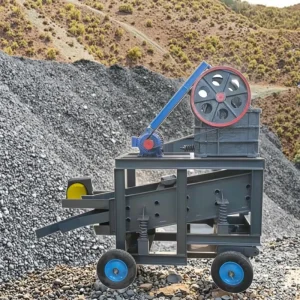 Wheel Type Mini Mobile Stone Jaw Crusher Trailer Model Pe150x250 Portable Mobile Jaw Crusher