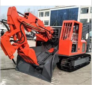 Wheel Type Mining Slag Raking Machine Small Tunnel Gold Mining Equipment High Working Efficiency Mucking Rock Loader