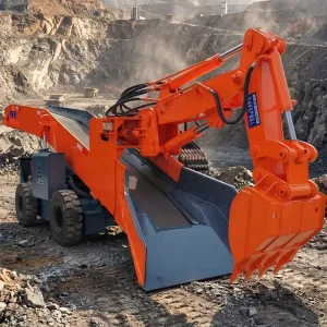 Wheel Type Mining Slag Raking Machine Small Tunnel Gold Mining Equipment Mucking Rock Loader Engine Gear Motor
