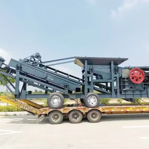 Wheel Type Mobile Rock Crusher Machine High Capacity Stone Crushing Equipment for Quarry and Mining Projects