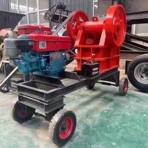 Wheel Type Portable Mobile Crusher Mobile Stone Crushing and Screening Plant Limestone Mobile Crusher