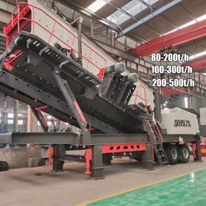 Wheel Type Screening Station Limestone Vibrating Screening Aggregates Equipment with CE ISO