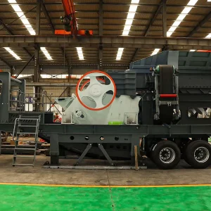 Wheeled Jaw Crusher Mobile Iron Ore Crushing Plant
