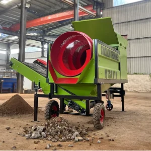Widely Use Full Automatic Industrial Mineral Rotary Processing Trommel Screen Compost Fertilizer Screening Machine