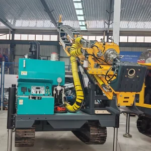 Wireless Remote Control Diesel Powered Full Hydraulic Crawler Core Drilling Rig with Gearbox Pump for Geological Soil Sampling