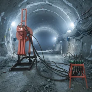 XDS100 Portable Pneumatic DTH Drill Rig Gearbox Motor for Rock Drilling Tunnel Construction Max 20m Depth Easy Operation