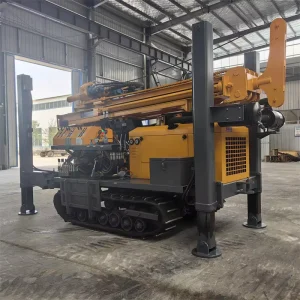 YGQZ-600 Diesel Powered Crawler Mobility Rotary Drill Rig Water Wells Mine Drilling 600m Depth Borehole High 24V Used Gearbox