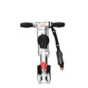 YO18YT24 Pneumatic Rock Drill Drilling Equipment Silver/Black 28kg for Mining and Tunnel Use