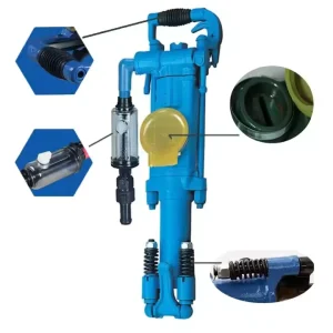 YT24 Max.40m Lightweight Design High Efficiency Motor Pneumatic Rock Drill Machine Easy Maintenance Portable for Civil