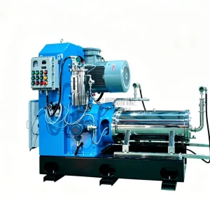 Yushun Electric Automatic Stainless Steel Disc Bead Mill Horizontal Sand Mill with Gear and Pump for Ink and Coating Production