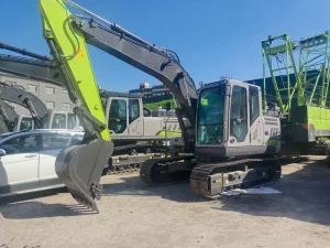 ZE135GA 13.5 Ton Hydraulic Excavator 0.6cbm Earthmoving Machine Compatible Rock Bucket Trenching Bucket Rotary Grapple