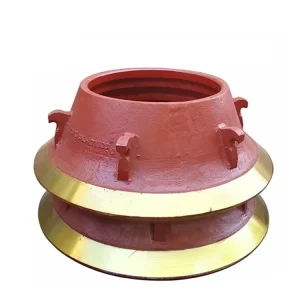 ZGMn13 18 22Cr2 High Manganese Steel Casting Wear Parts for Hydraulic Cone Crusher Mantle and Concave Ore Mining Use