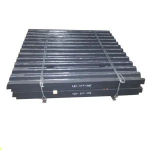 ZGMn18Cr2 2540 3858 5060 Jaw Crusher Spare Parts Fixed and Swing Jaw Plate for Mining