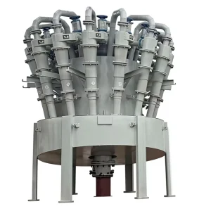 ZH100 Cyclone Gold Mineral Separator 90% Recovery Rate 500M3/H Capacity Featuring Gear Bearing PLC Core Components