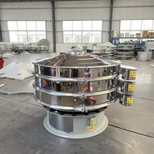 ZHONG REN High Efficiency Stainless Steel Rotary Vibrating Screen for Food and Pharmaceutical Powder Sieving