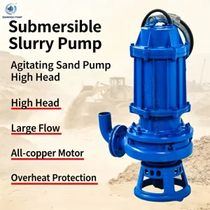 ZJQ Mining Submersible Mud Pump Multi-purpose Submersible Pump for Sand Dredging Sewage Drainage Sluice Water Control