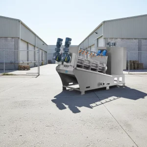ZKTD Stainless Steel Multi-Plate Screw Sludge Dehydrator PLC-Controlled Sewage Treatment Dewatering Machine Filtration Farm