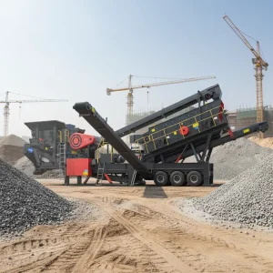 Zhongde Customized Mobile Construction Waste Crushing Station CS75 Jaw Crusher AC Motor 850t h Capacity Easy Operation Engine