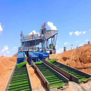 Zhongtai Portable Gold Washing Machine with Engine Pump and Motor for Small-Scale Placer Gold Mining 100-150 T/h Capacity
