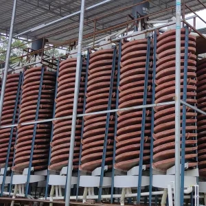 Zimbabwe’s 1200-type Gravity Separation Equipment for Recovering Laterite Chromite and Ilmenite Spiral Chute
